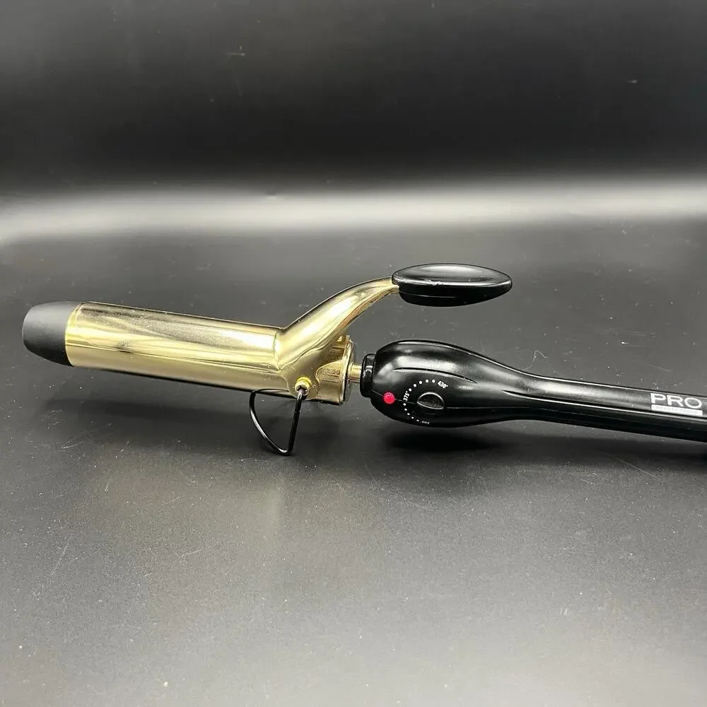 Pro Beauty Tools 24-hour Curls Professional Gold Curling Iron 1-1/4